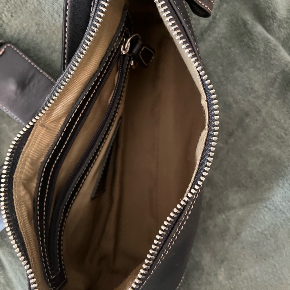 Coach Black Leather Shoulder Bag - Picture 4 of 7